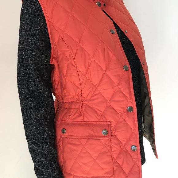 Orange Micro Thin Goose Down Vest Eddie Bauer - Picture 4 of 8